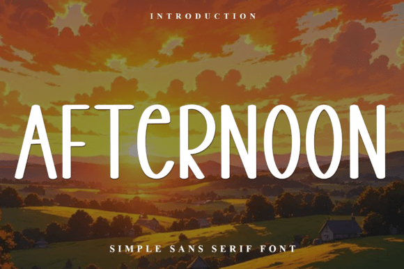 Afternoon Font for Web Design