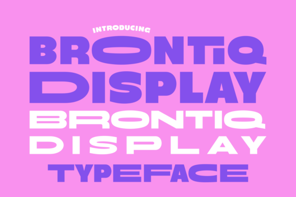 Brontiq Display Font for Bold Brand Identities