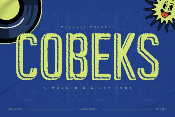 Cobeks: A Quirky Display Font with Ripple Texture