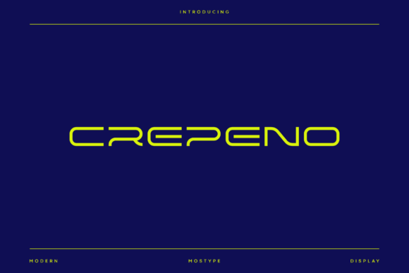 Crepeno – Modern Display Font