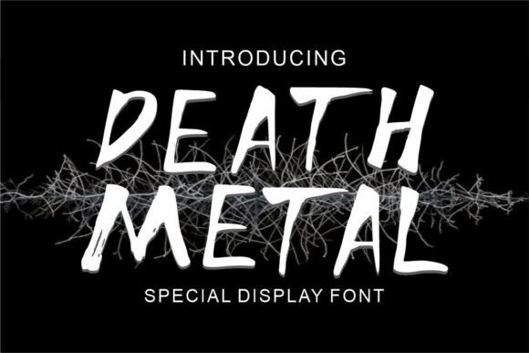 Death Metal Font for Bold Web Design
