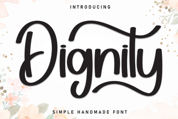 Dignity Font for Creative Projects