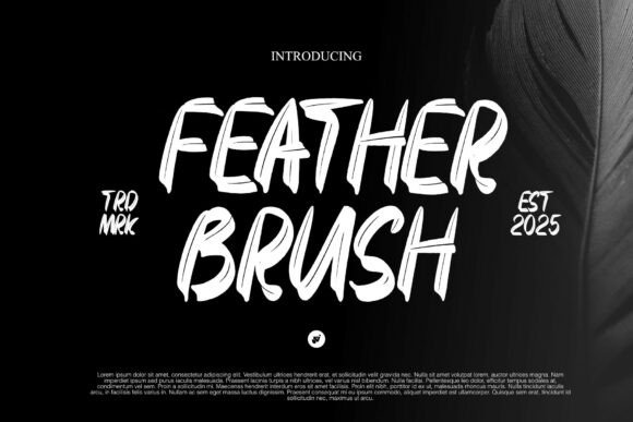 Feather Brush Font for Creative Design