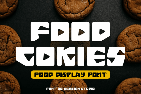 Food Cokies Display Font for Bold Web Design Impact