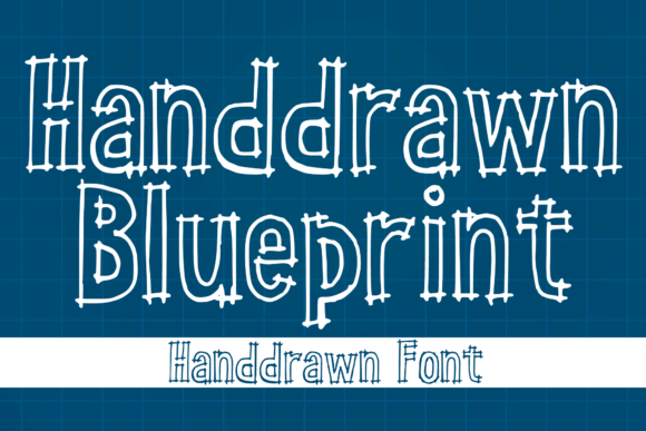 Handdrawn Blueprint Font