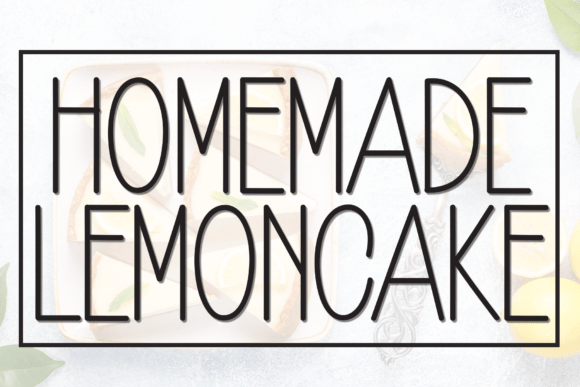 Homemade Lemoncake: A Friendly Display Font for Handmade Products