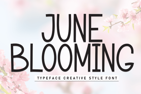 June Blooming Font for Business Branding