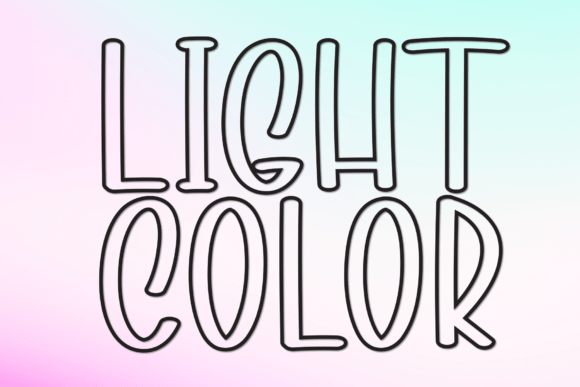 Light Color Font for Web Design