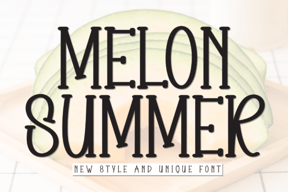 Melon Summer Font for Business Branding