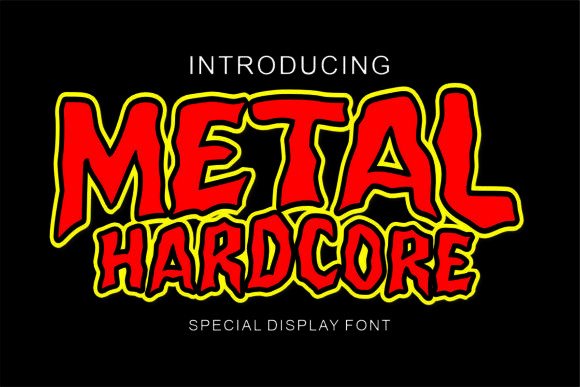 Metal Hardcore Font for Bold Web Design