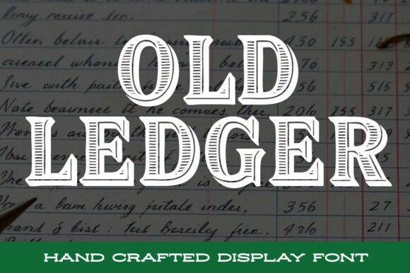 Old Ledger Font for Editorial Design