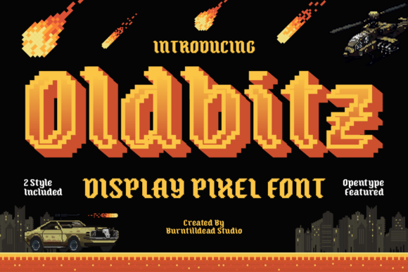 Oldbitz: A Bold Pixel Display Font for Makers