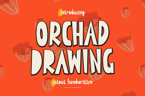 Orchad Drawing Font: A Cutout Handwritten Typeface for Product Makers