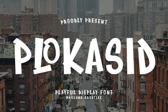 Plokasid: A Playful Display Font for Editorial Layouts