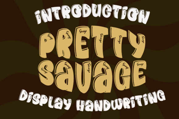 Pretty Savage Font: A Playful Display Typeface for Bold Branding