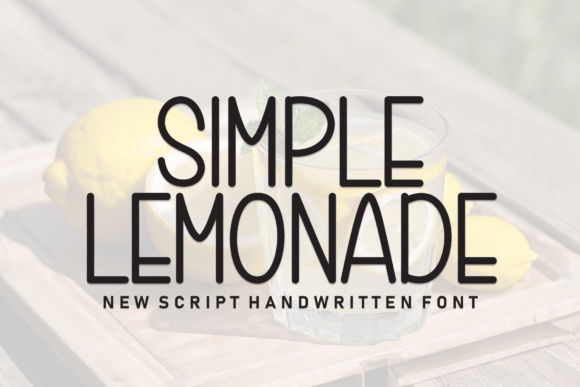 Simple Lemonade Font: A Casual Display Typeface for Approachable Branding