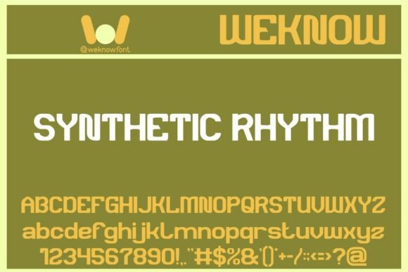 Synthetic Rhythm Font Review