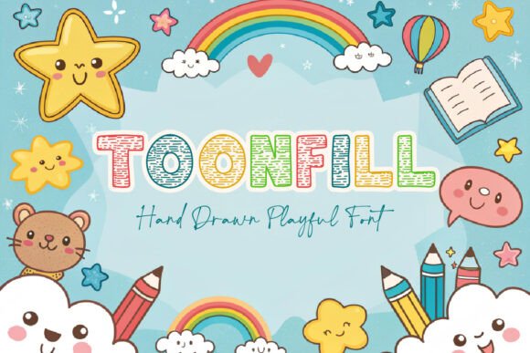 Toonfill Display Font for High-Energy Campaign Graphics